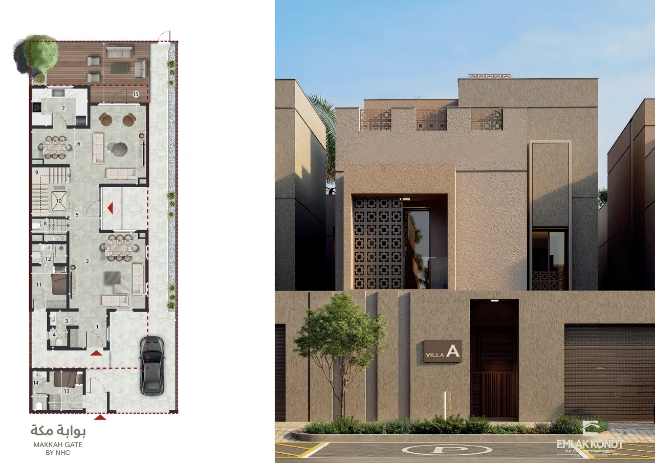 Villa A — Zemin